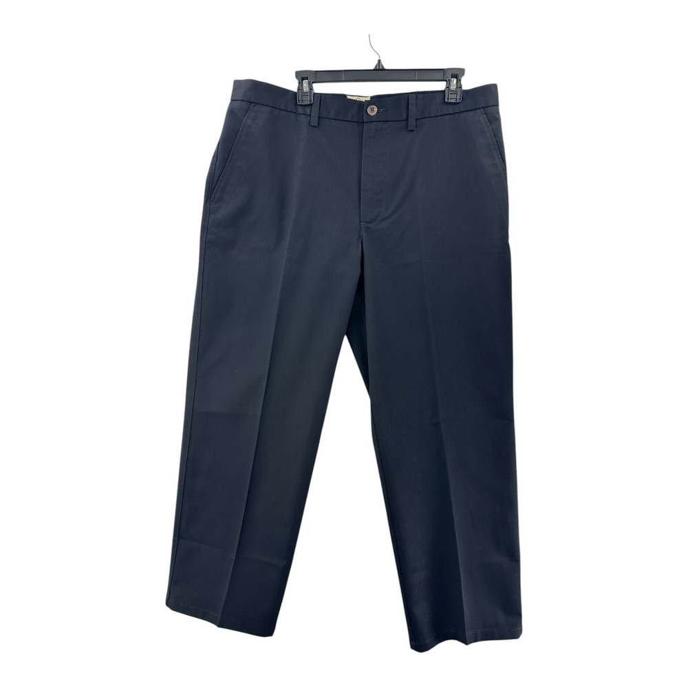 St Johns Bay Mens Worry Free Classic Fit Flat Front Pants Black 36x29